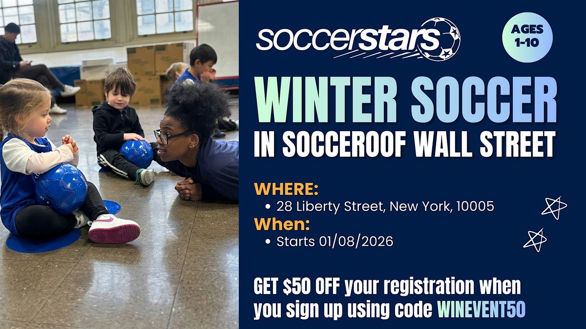 Winter Soccer in Socceroof Wall Street