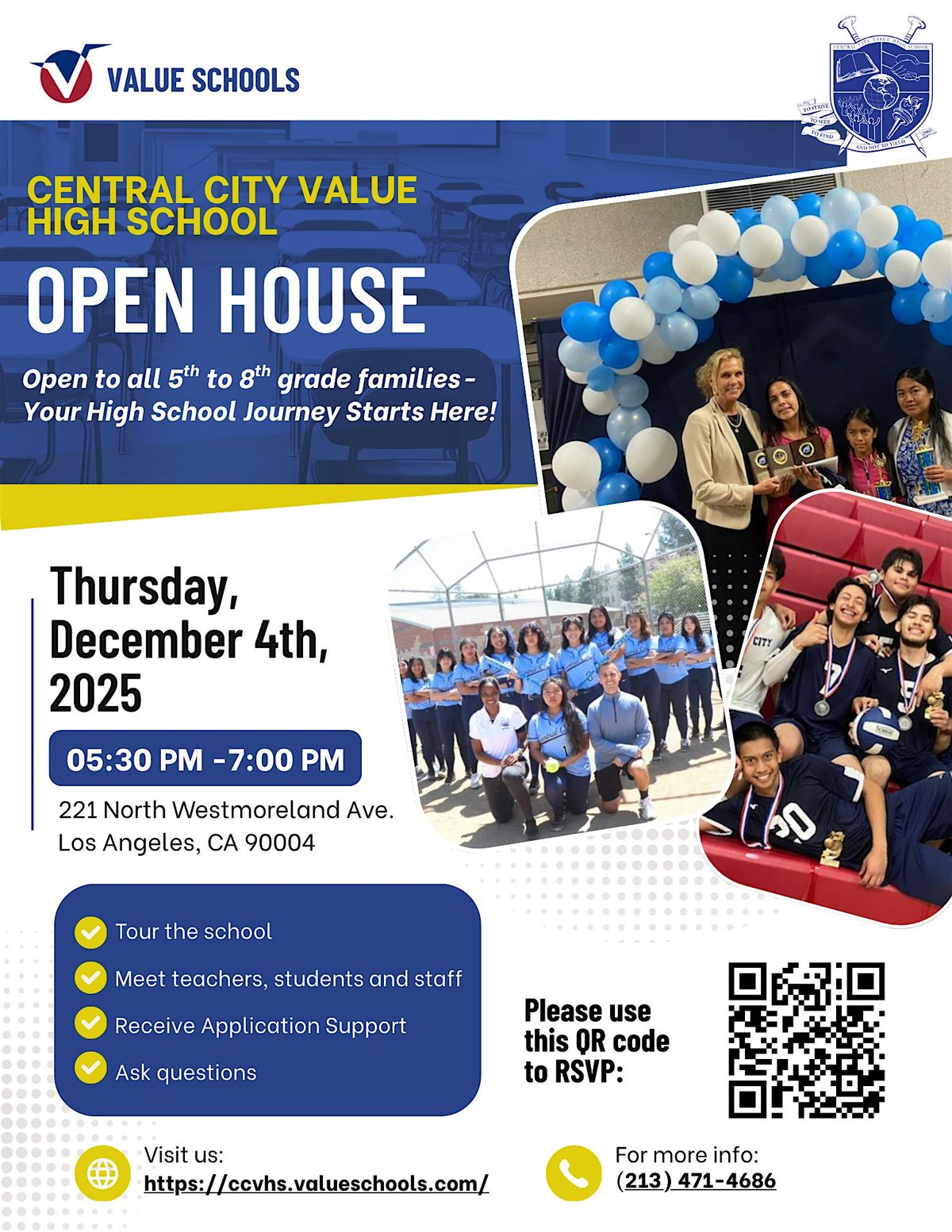 Central City Value High School - Open House \/ Jornada de Puertas Abiertas