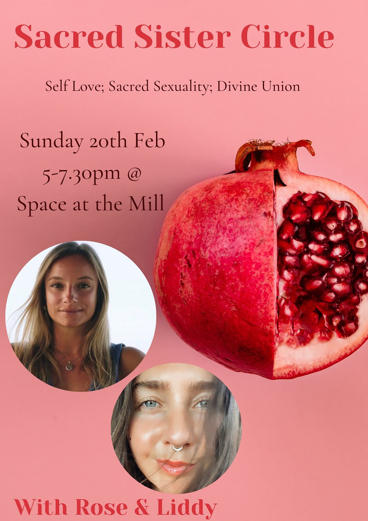 Sacred Sister Circle: Self Love; Sacred Sexuality & Divine Union
