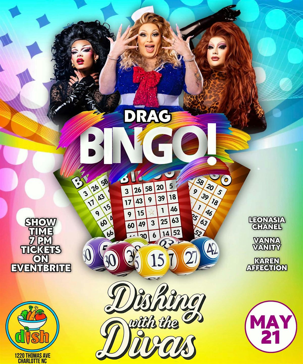 Dishing with the Divas Drag BINGO
