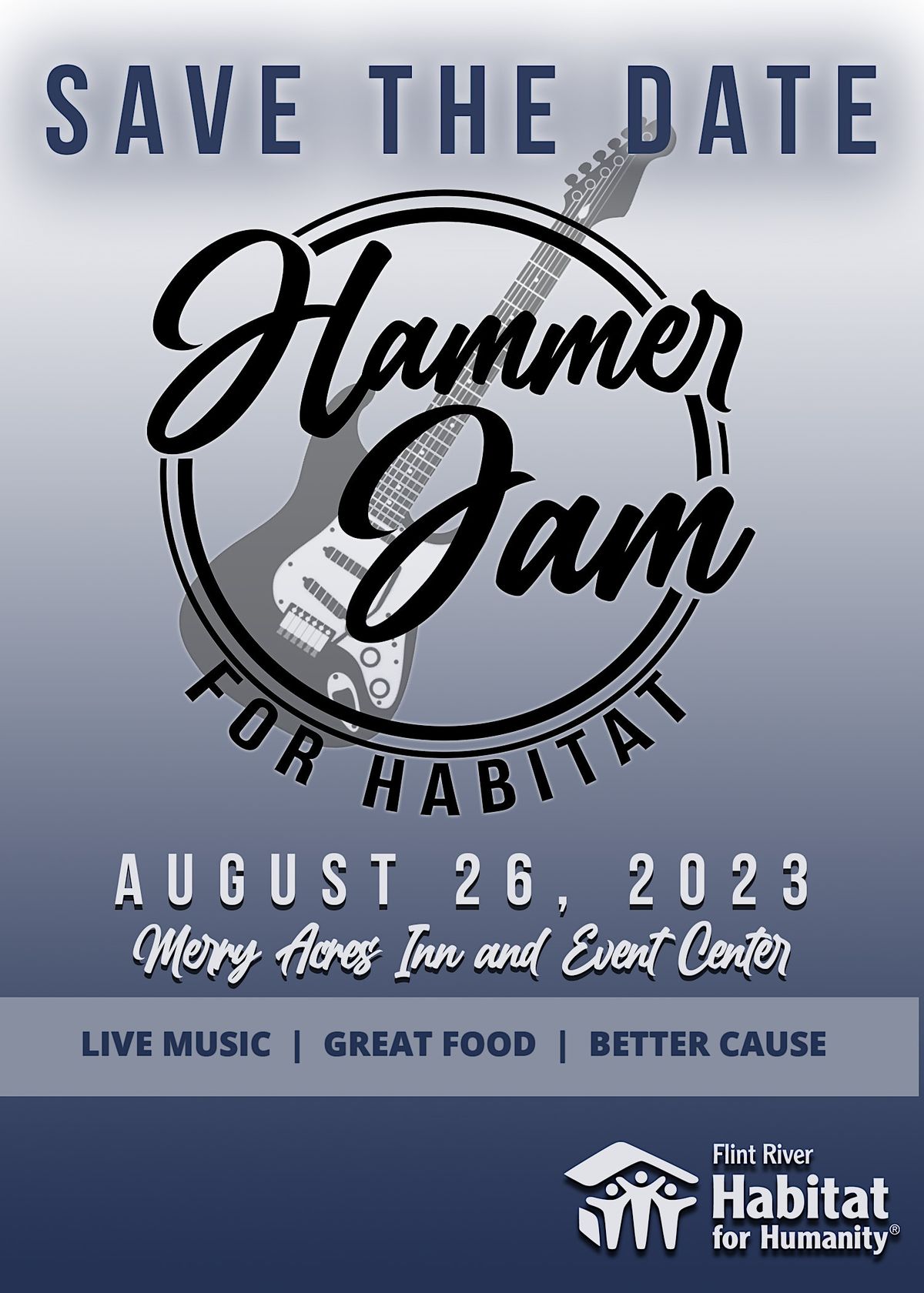 Hammer Jam for Habitat 2023 Merry Acres Inn, Albany, GA August 26, 2023