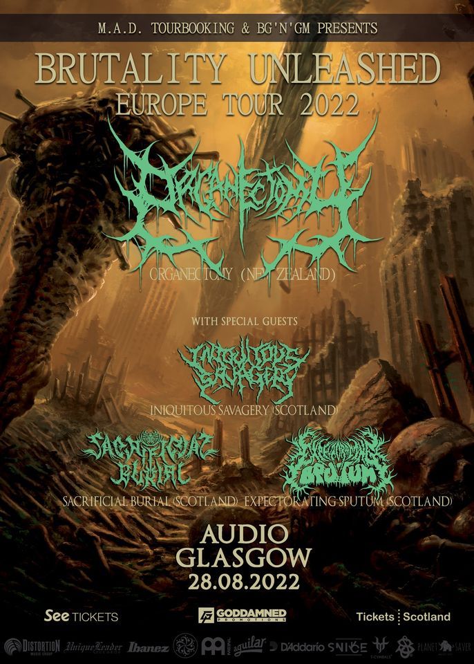 Organectomy, Gutslit, Iniquitous Savagery | Glasgow | Audio Glasgow ...