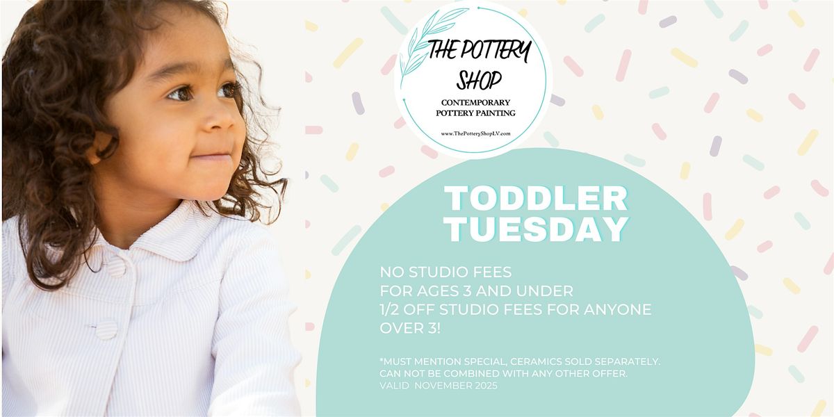 Toddler Tuesdays at The Pottery Shop
