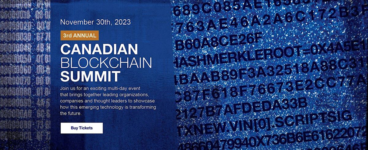 Canadian Blockchain Summit