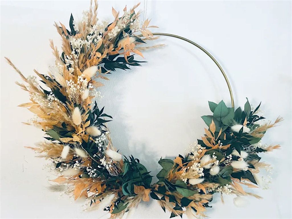 Trockenblumenring binden in Berlin-Moabit - Workshop