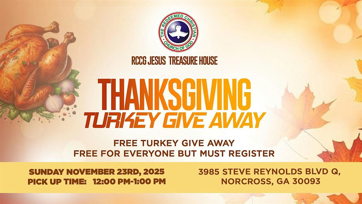FREE THANKSGIVING TURKEY GIVE AWAY