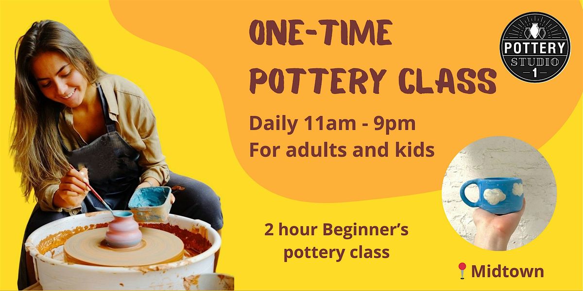 One-time Pottery Class - Midtown (Bryant Park)