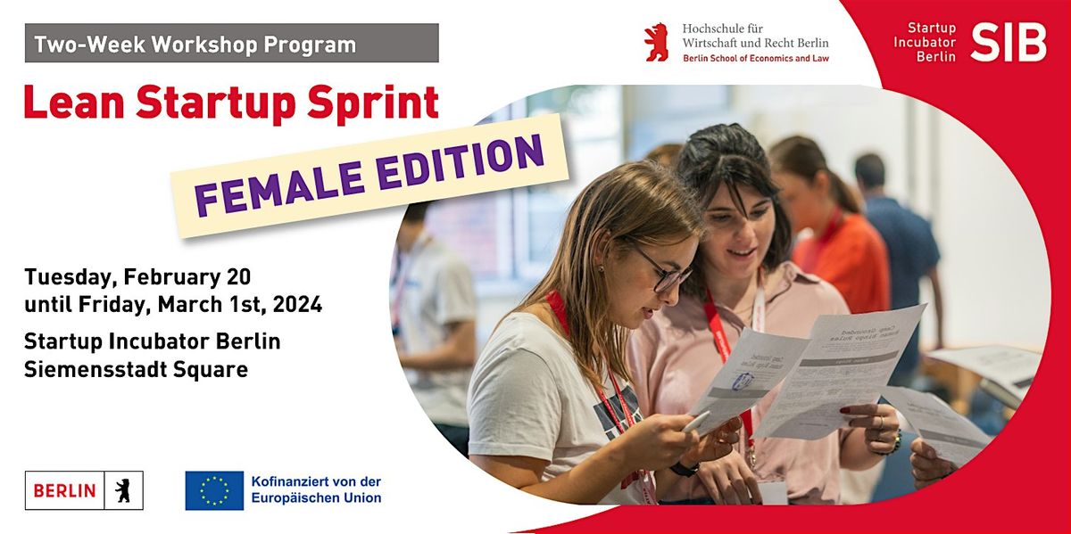 Lean Startup Sprint - February 2024 (Female Edition) at Startup ...