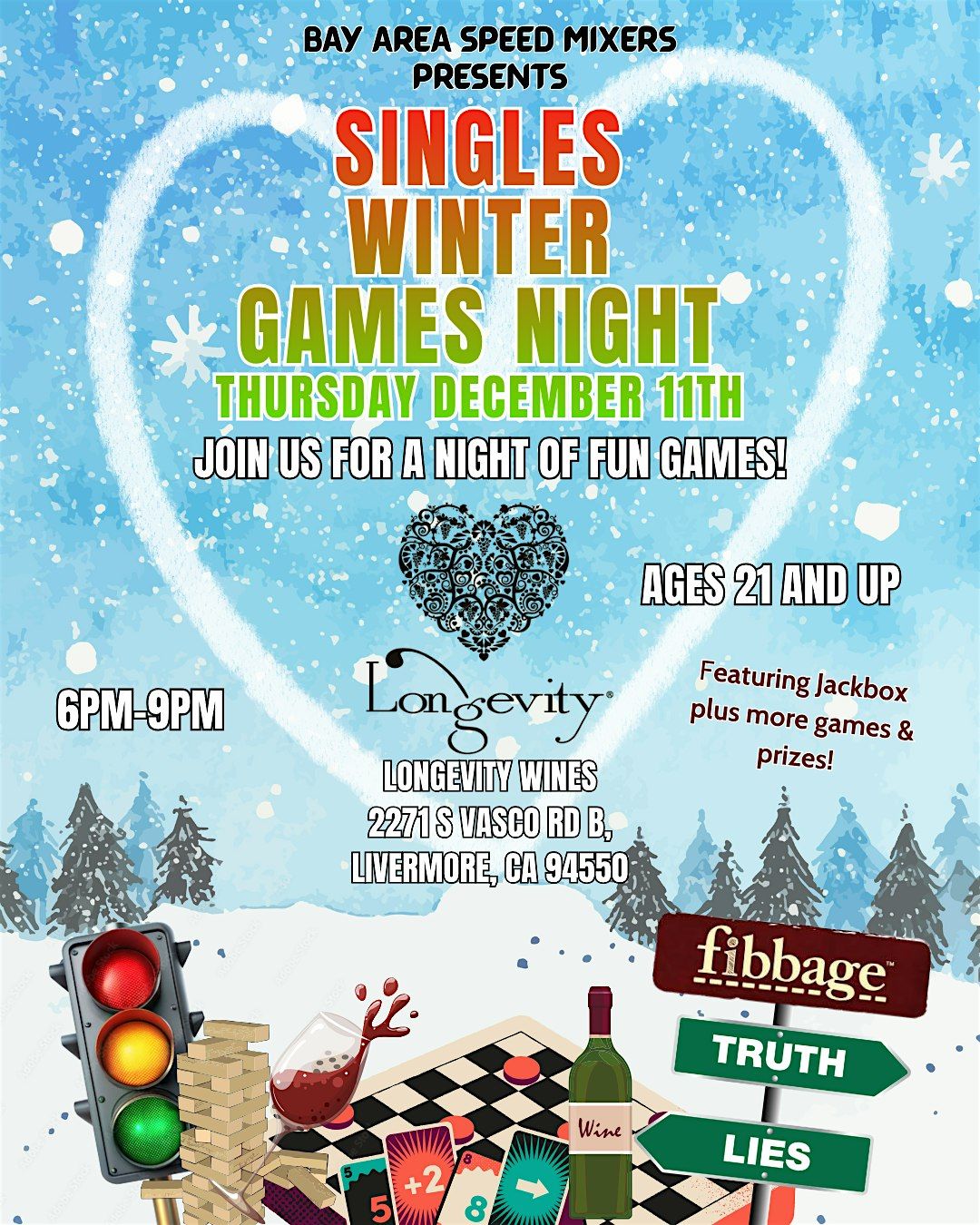 Singles Winter Games Night I Ages 21 and up