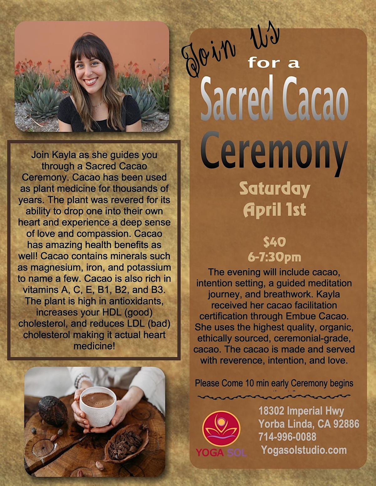 Sacred Cacao Ceremony