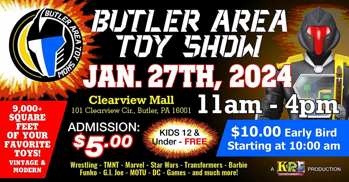 The Butler Area Toy Show Winter 2024 at Clearview Mall, Butler on 27th ...