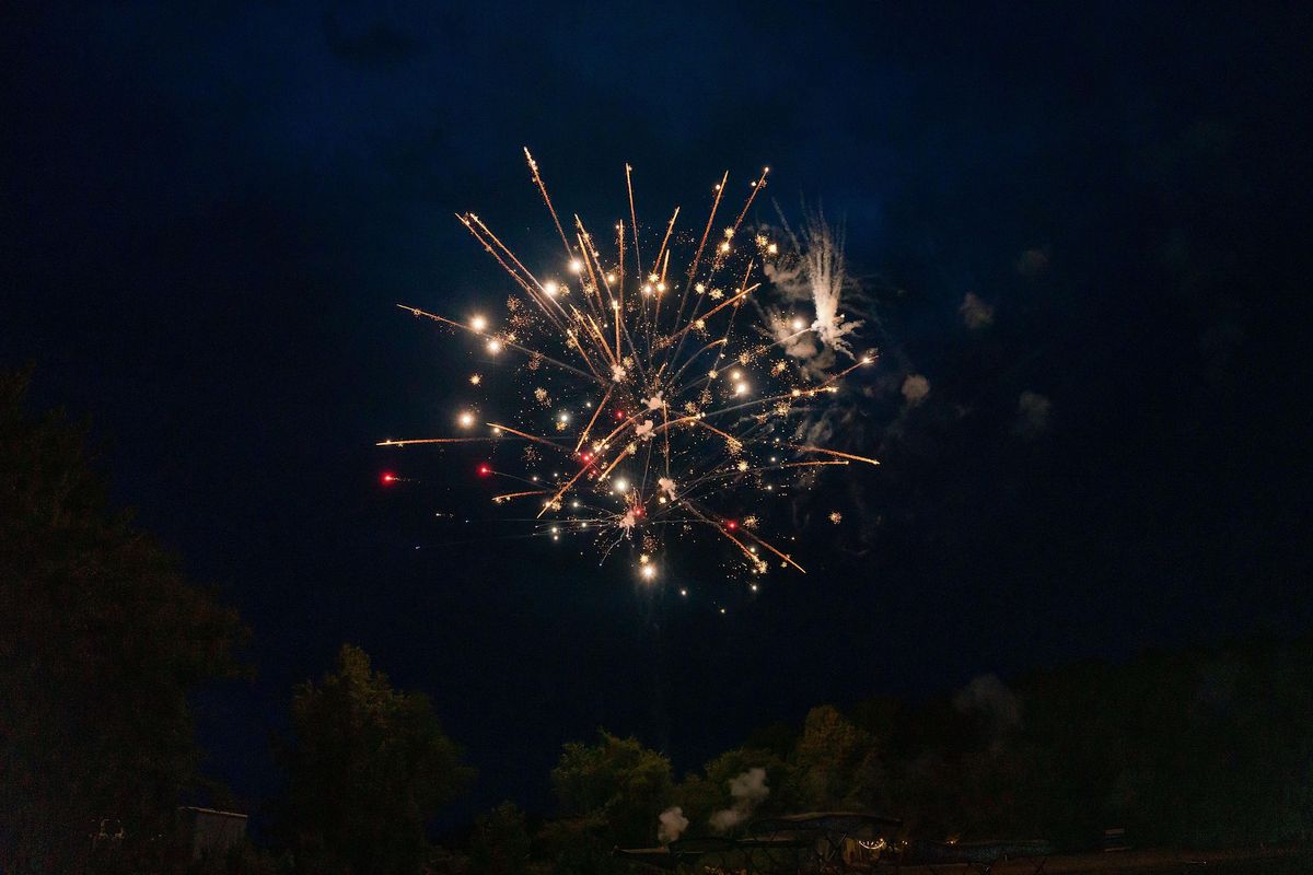 Fireworks on Lake Hartwell Fourth of July Celebration Big Water