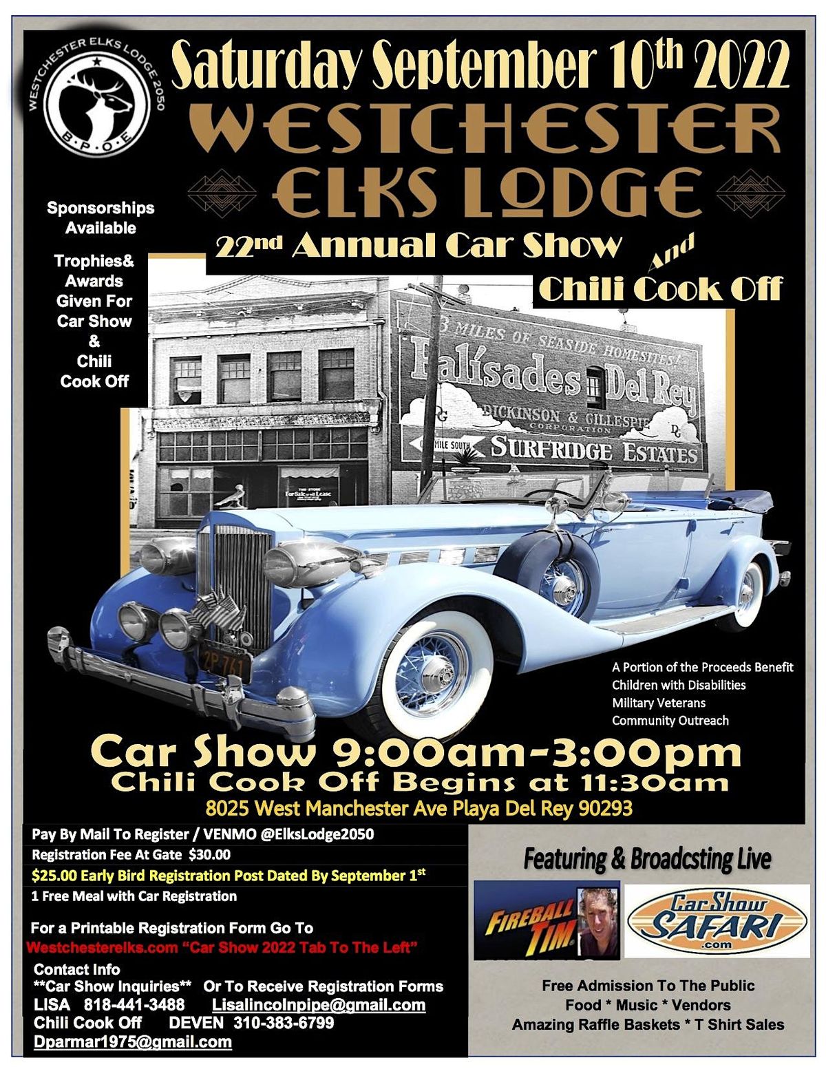 Westchester Elks Lodge Car Show and Chili CookOff Westchester Elks