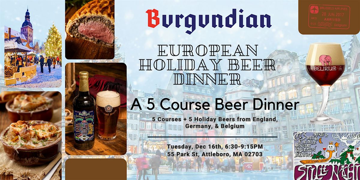 5 Course Holiday Beer Dinner at Burgundian!