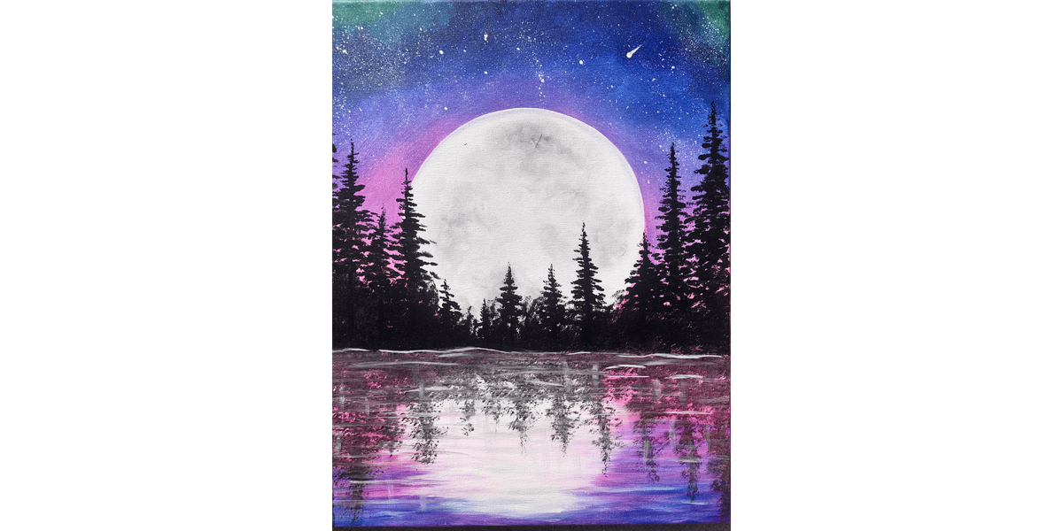 Moonrise Lake - Paint and Sip in Boston | Classpop!\u2122