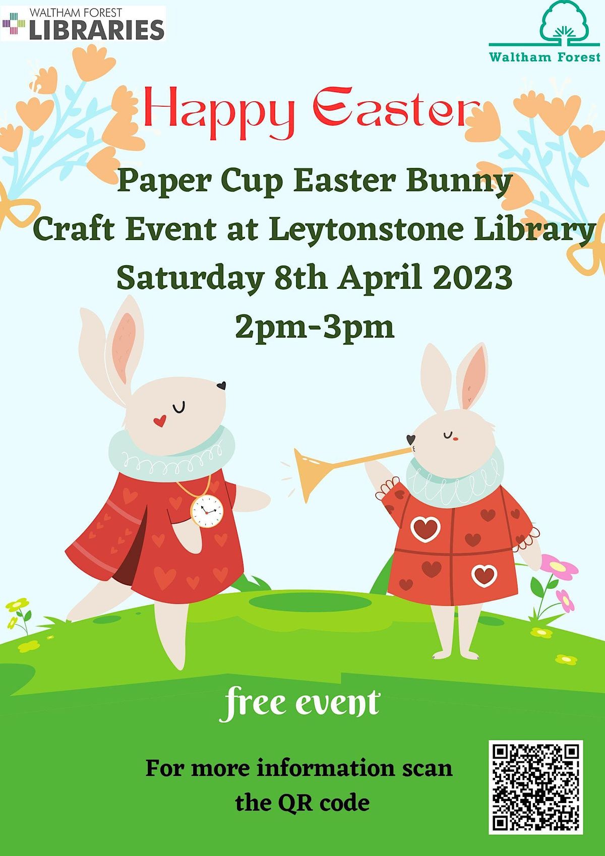 Easter Craft PopUp Bunny Leytonstone Library Leytonstone Library
