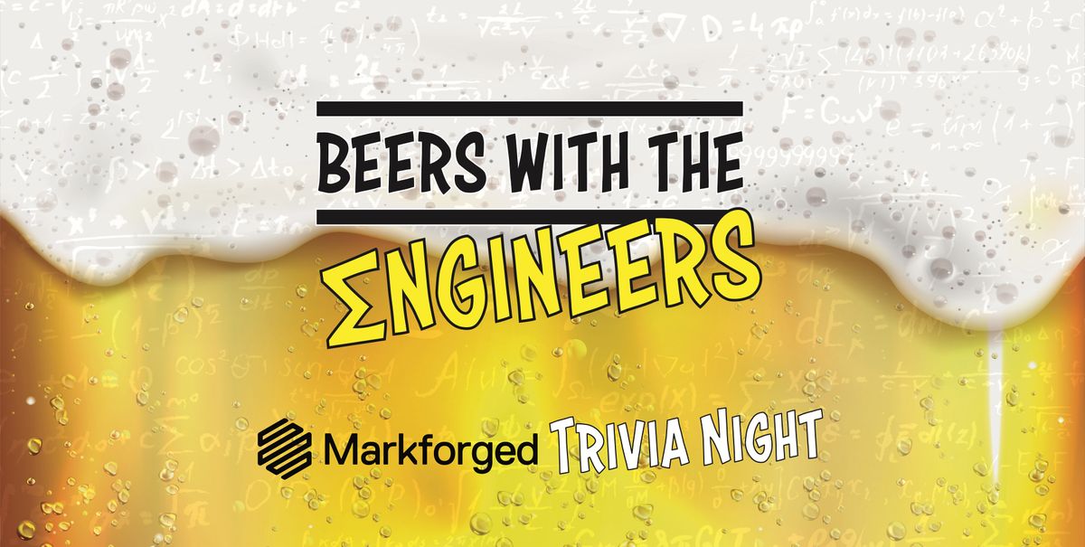 Beers With The Engineers Markforged Trivia Night Coopers Alehouse Adelaide Sa November 11 2021