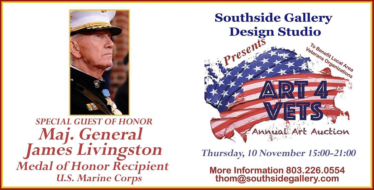 ART 4 VETS Art Auction Guest Medal of Honor Recipient Maj Gen