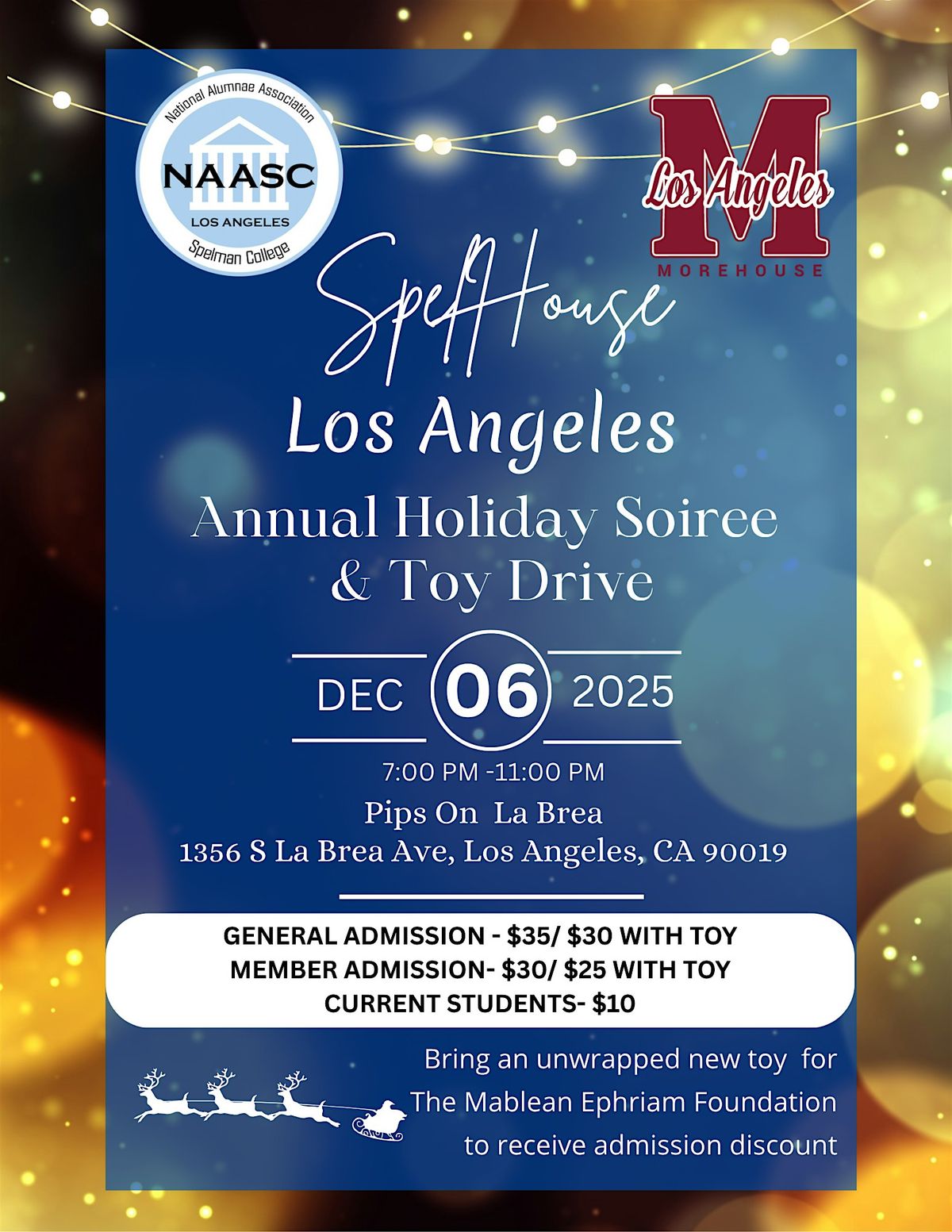 SpelHouse Los Angeles Holiday Soiree & Toy Drive
