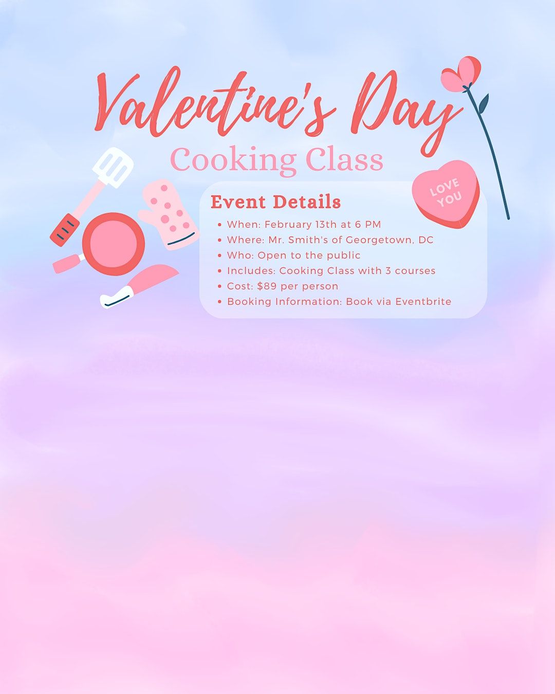 valentines day cooking class ashburn va