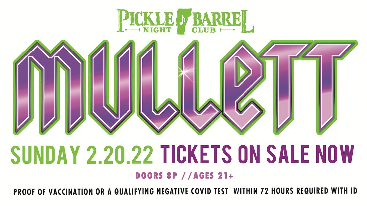 80s Night with Mullett Pickle Barrel Killington, VT