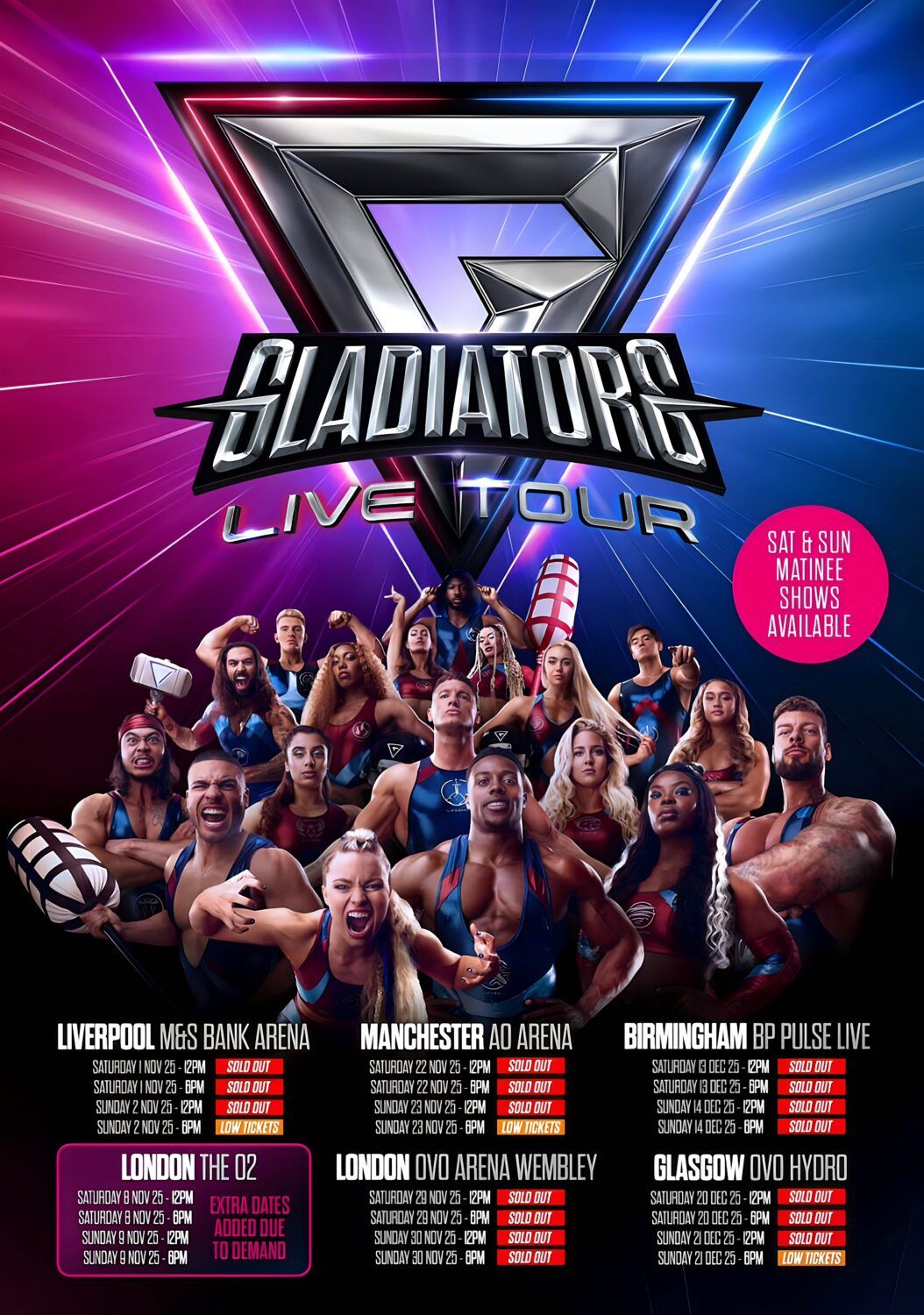 Gladiators Live Birmingham Tickets