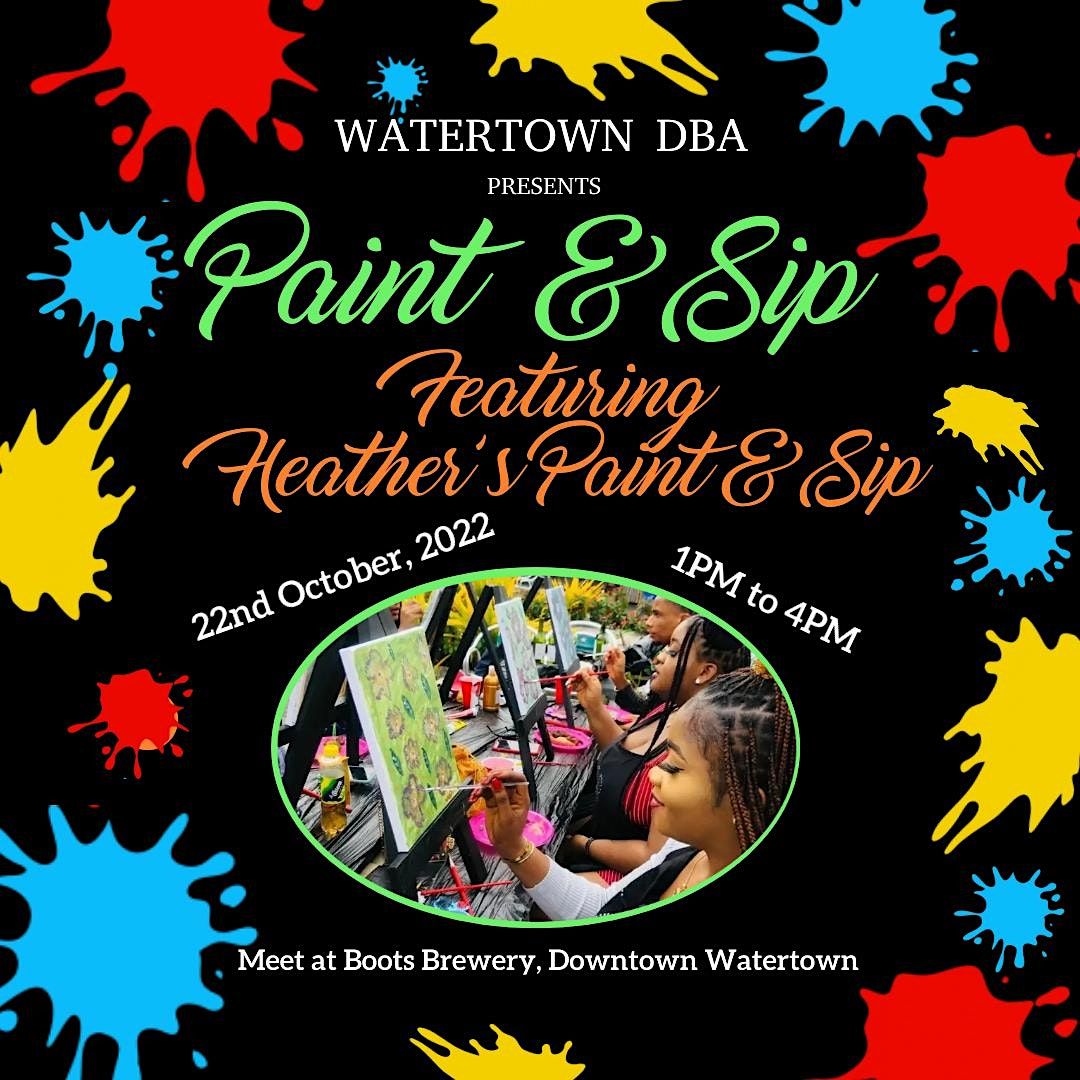 DOWNTOWN PAINT AND SIP Boots Brewing Co., Watertown, NY October 22