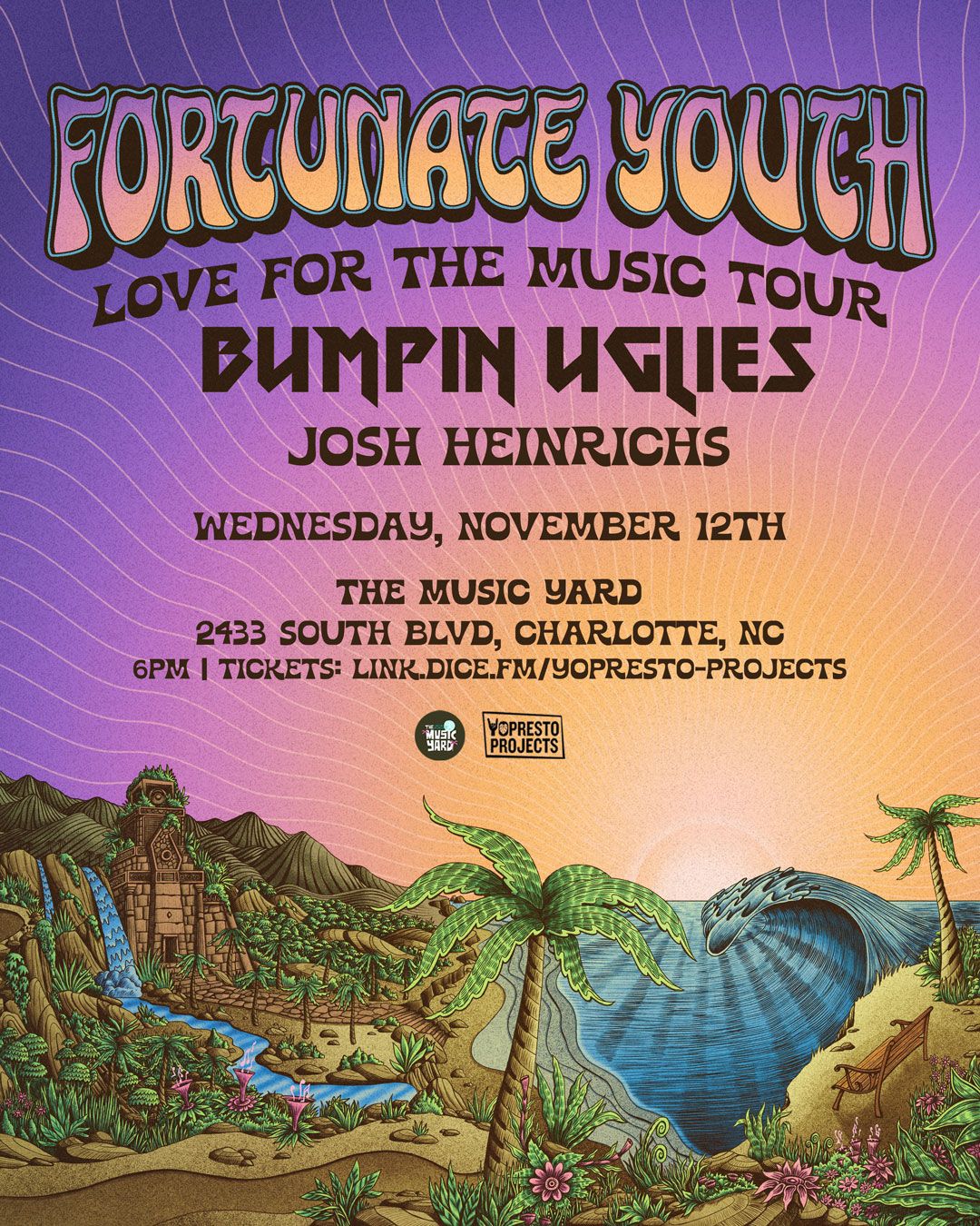 Fortunate Youth and Bumpin Uglies at Bowstring Pizza and Brewyard - Raleigh