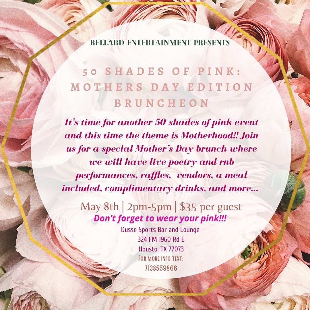 50 shades of pink Mothers Day Edition Dusse Sports Bar And Lounge