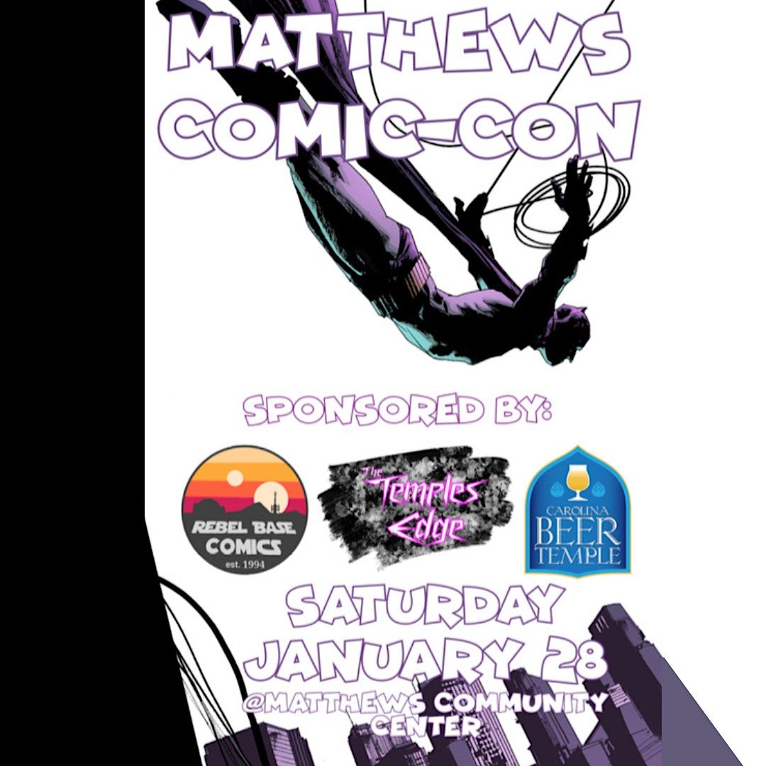 Matthews Comic Con After Party! 189 N Trade St, Matthews, NC