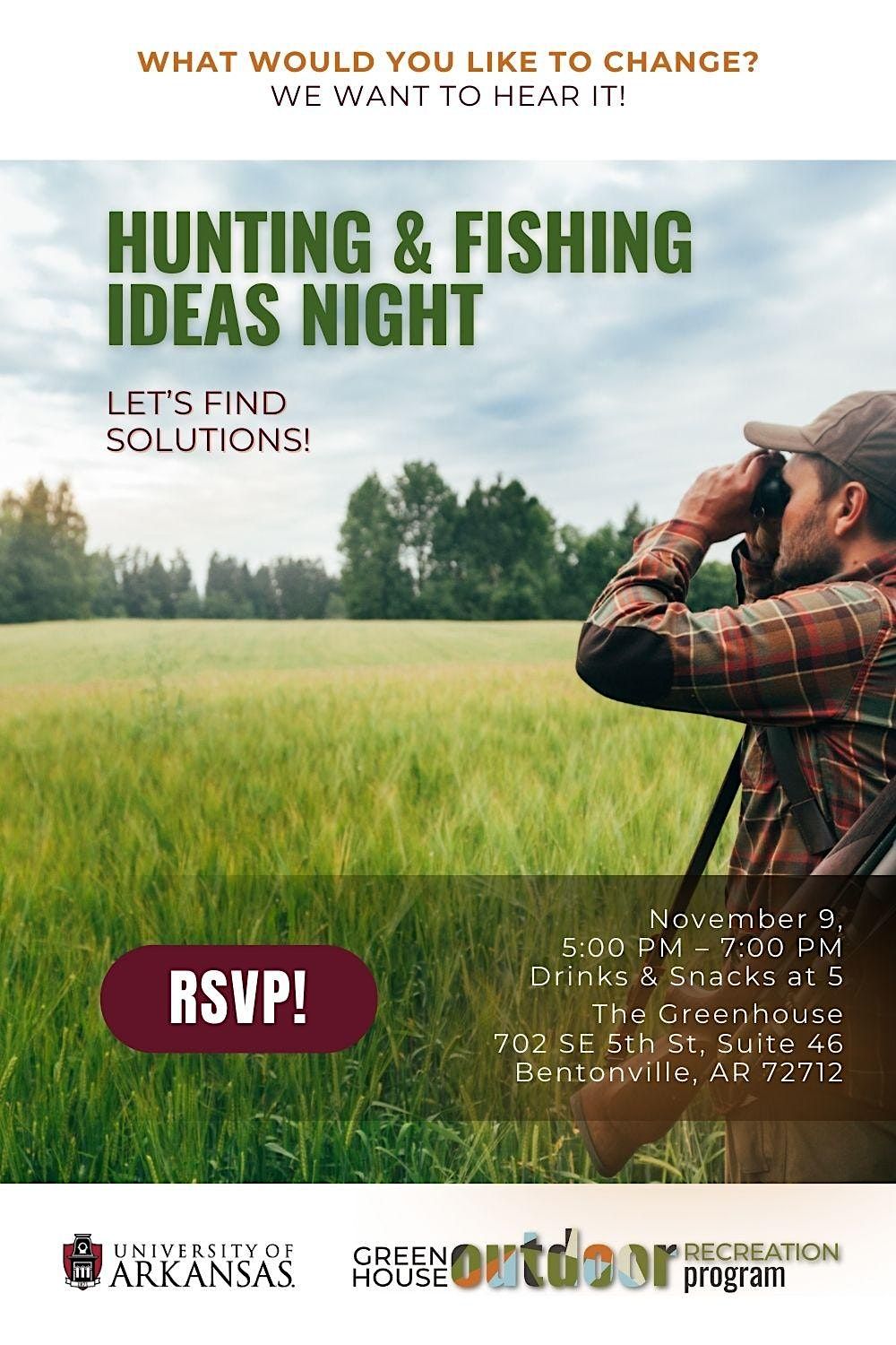 Hunting an Fishing Ideas Night