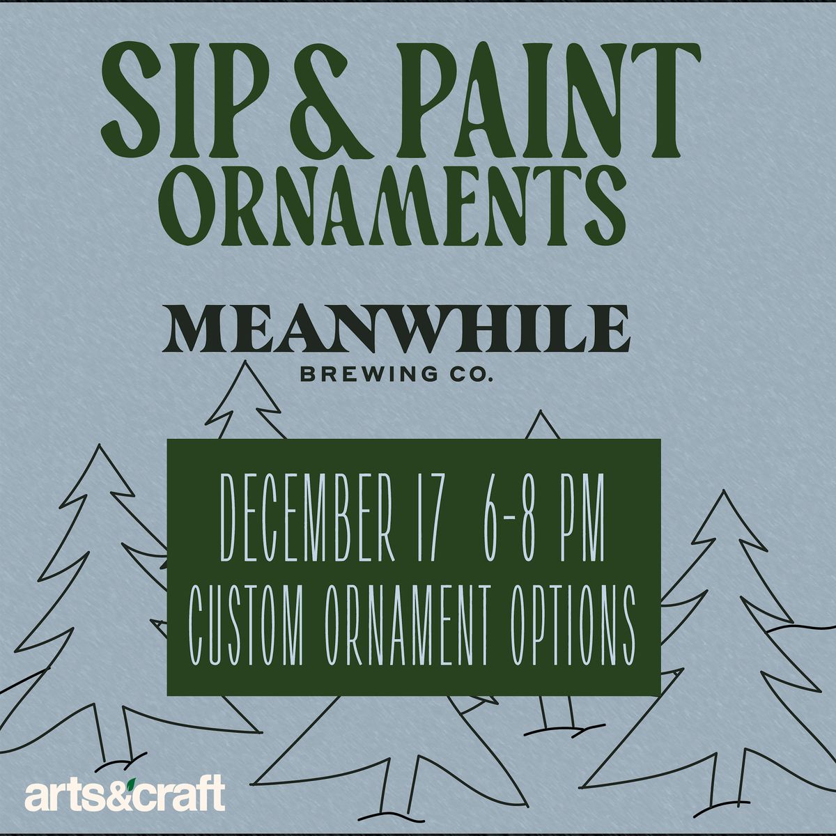 Sip and Paint Ornaments at Meanwhile Brewing