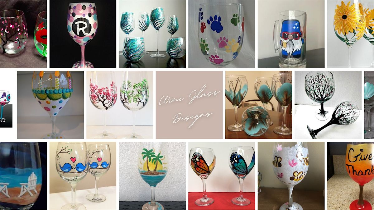 Toledo Wine Glass Paint and Sip Party - Pick Your Design