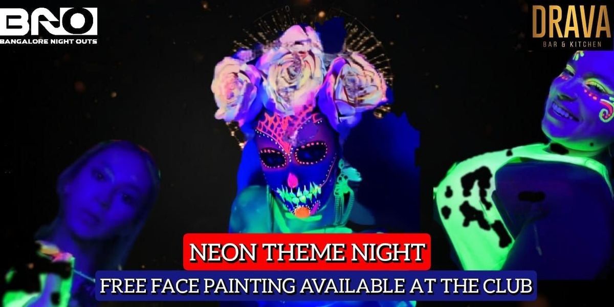 NEON THEME NIGHT AT DRAVA PUB.