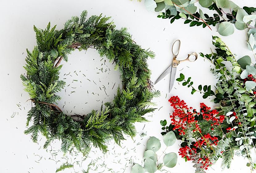 DIY Holiday Wreath Making