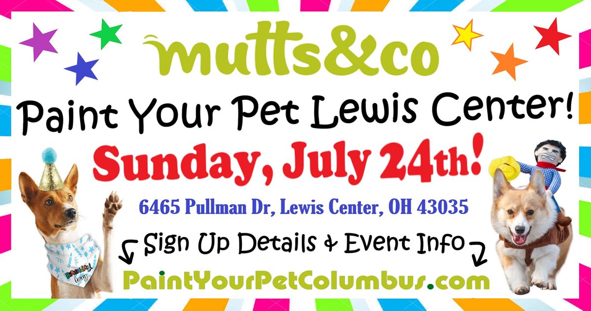 Paint Your Pet at Mutts & Co. Lewis Center!