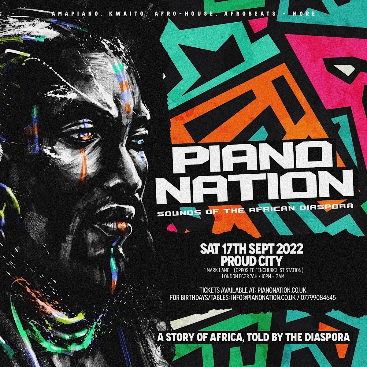 Piano Nation London’s Biggest Amapiano Party LIT London