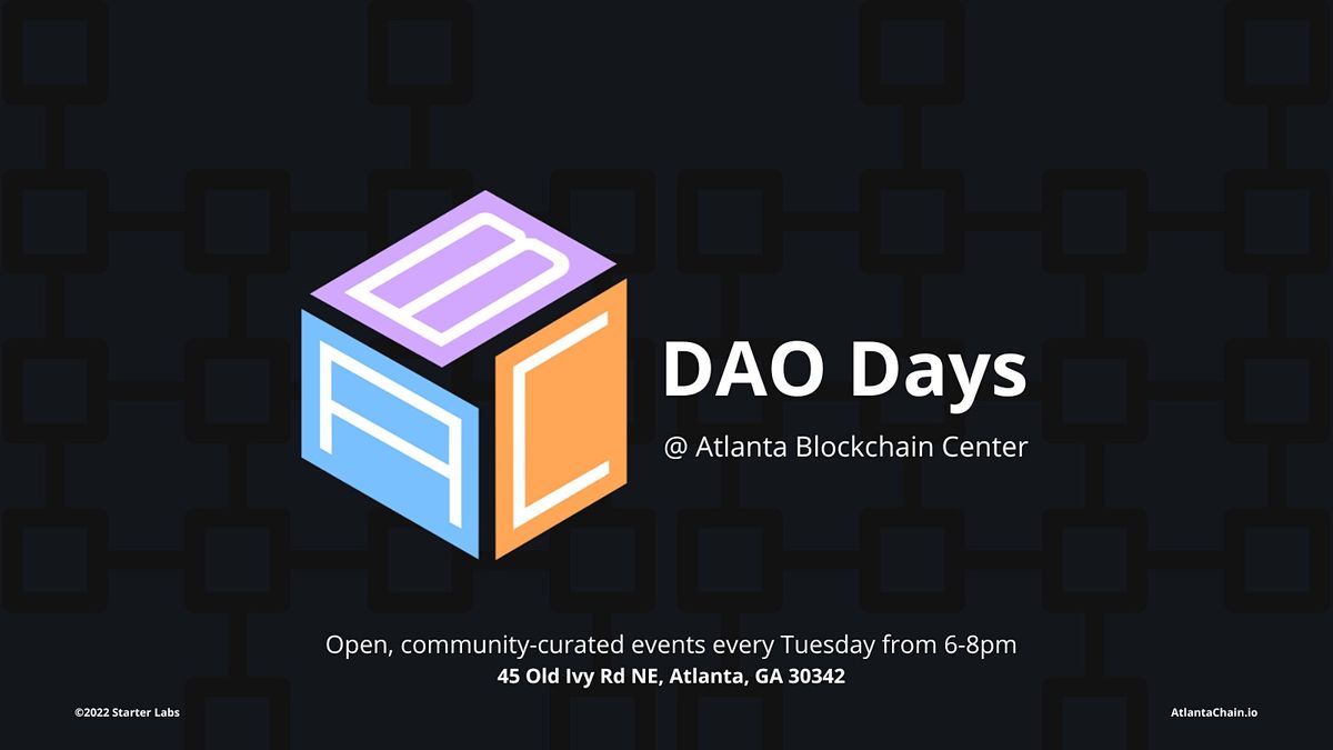 DAO Days: Weekly Community-Curated Crypto Events at ABC