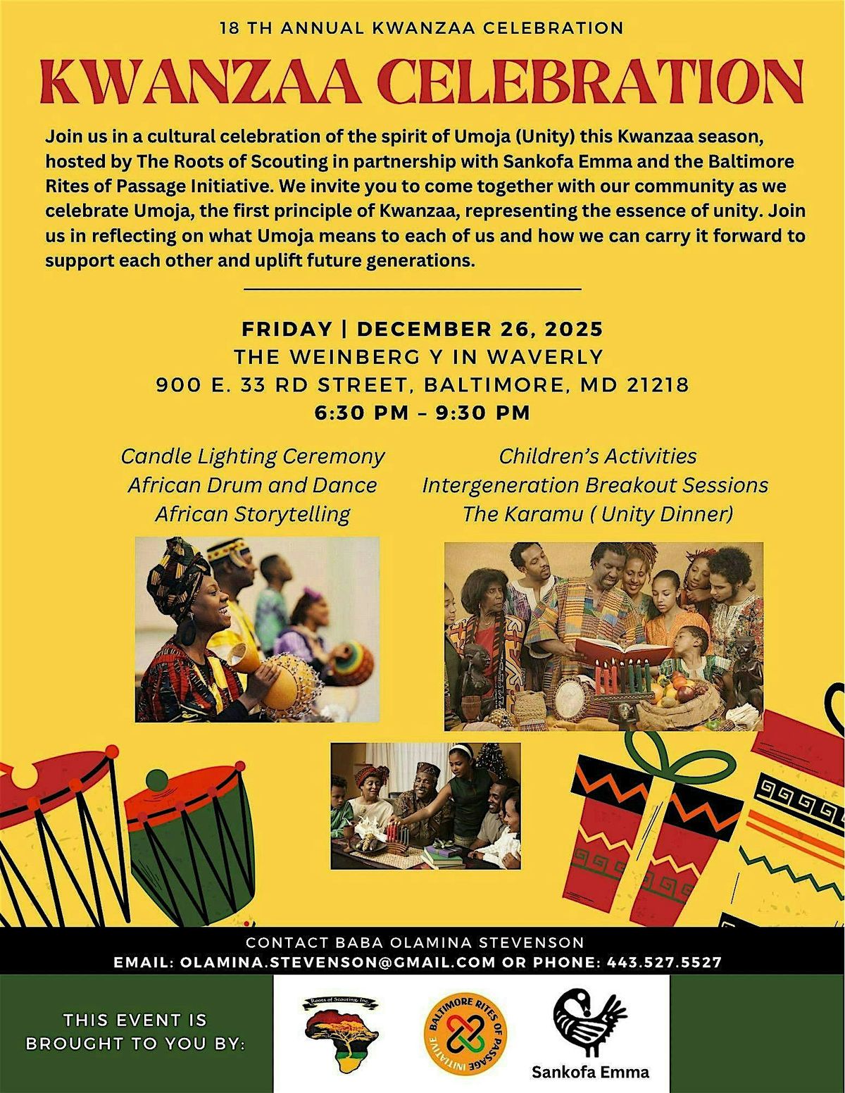 Habari Gani! Umoja Night in Tubman City 19th Annual Kwanzaa Celebration