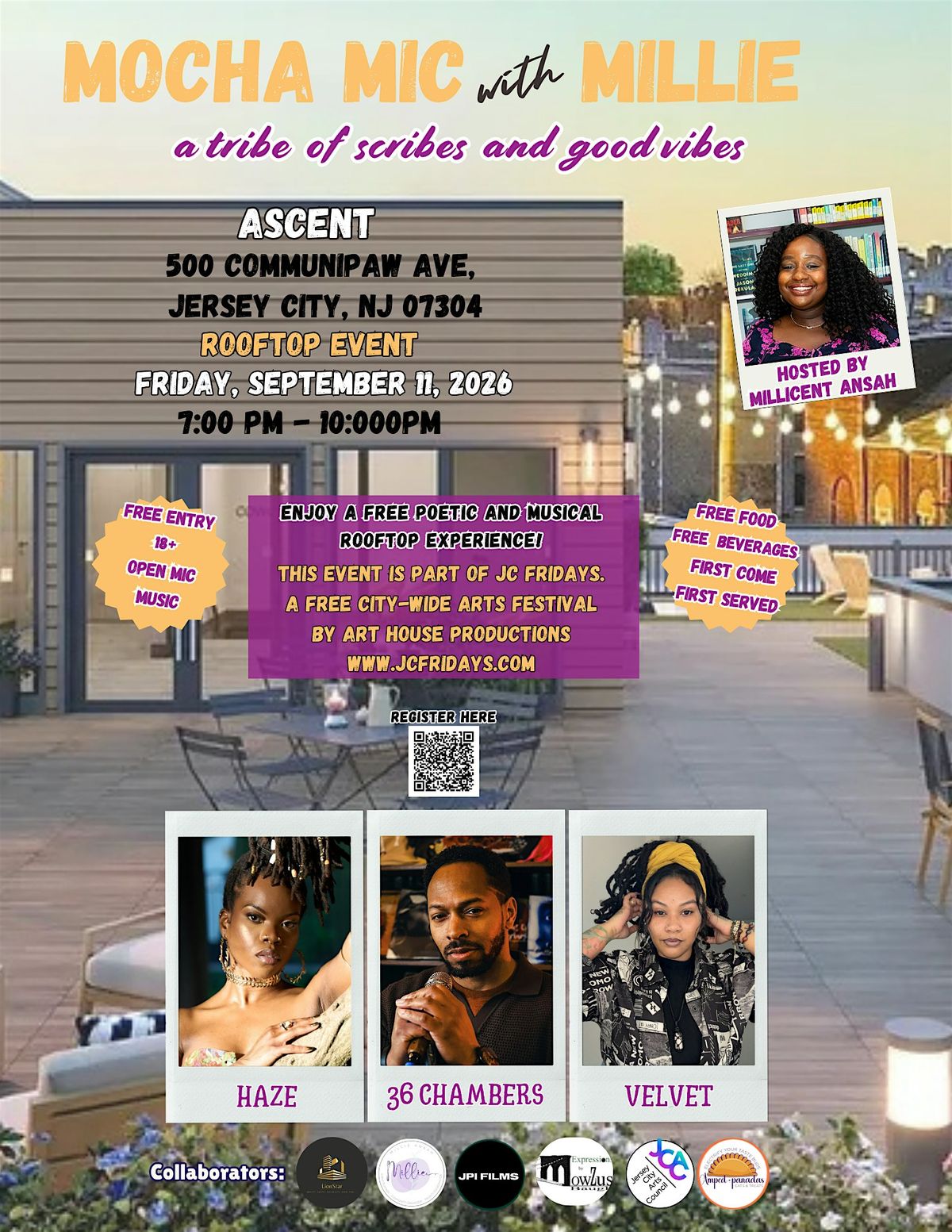 Mocha Mic with Millie: 9.11.26 at Ascent, Jersey City on 11th September ...