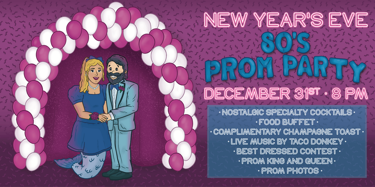 New Years Eve 80s Prom Party Frothy Beard Off World Brewery And Taproom Summerville Sc 