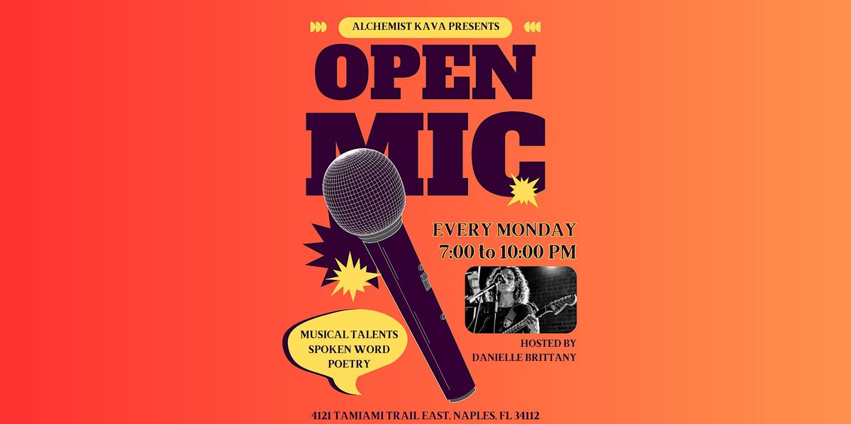 Open Mic at Alchemist Kava Bar & Lounge