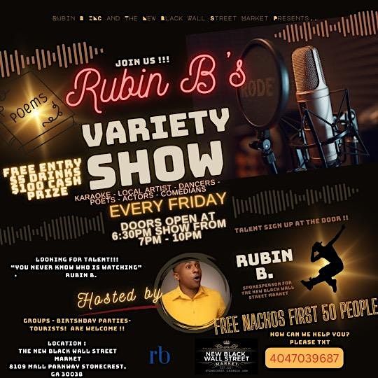 The Variety Show $100 Cash Prize($5 drinks)