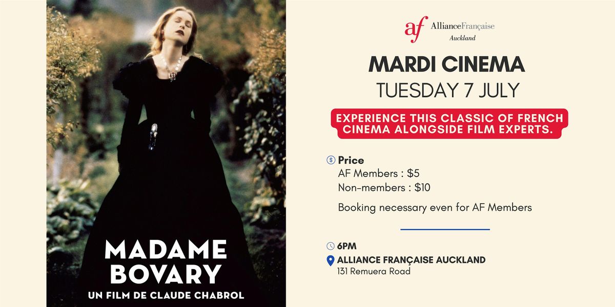 Mardi Cinema - Madame Bovary Claude Chabrol