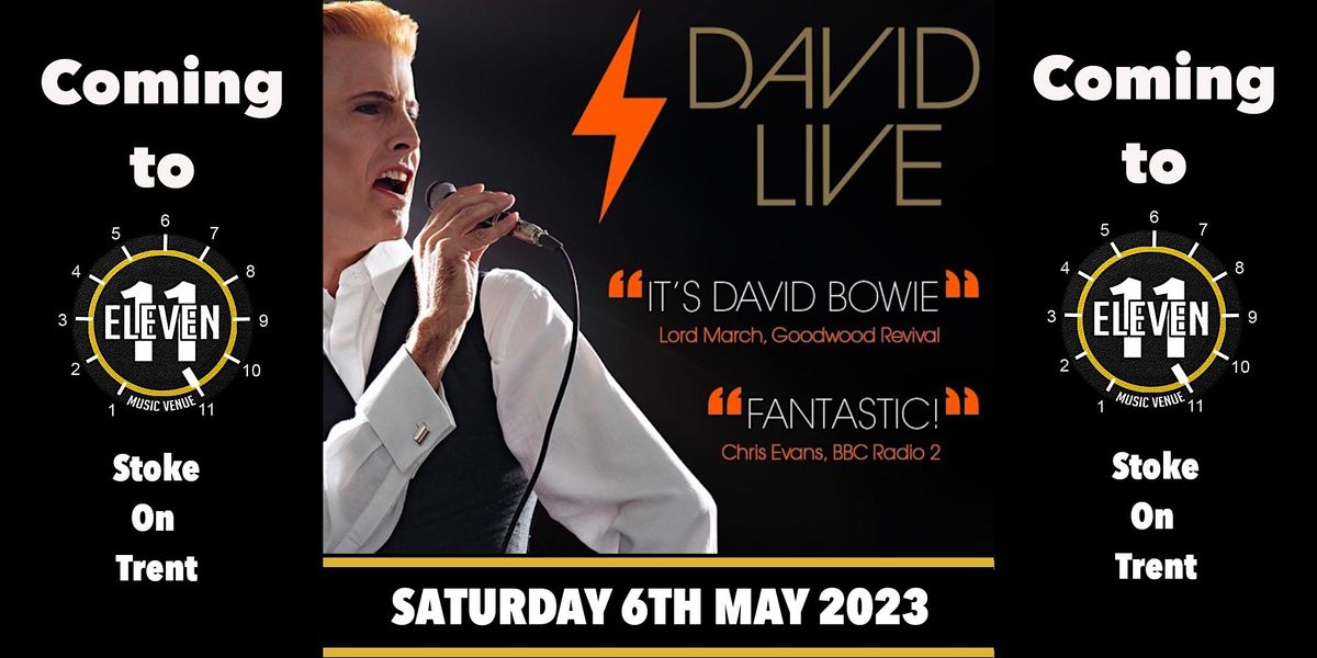 David live the David Bowie Tribute live at Eleven Stoke Eleven, Stoke