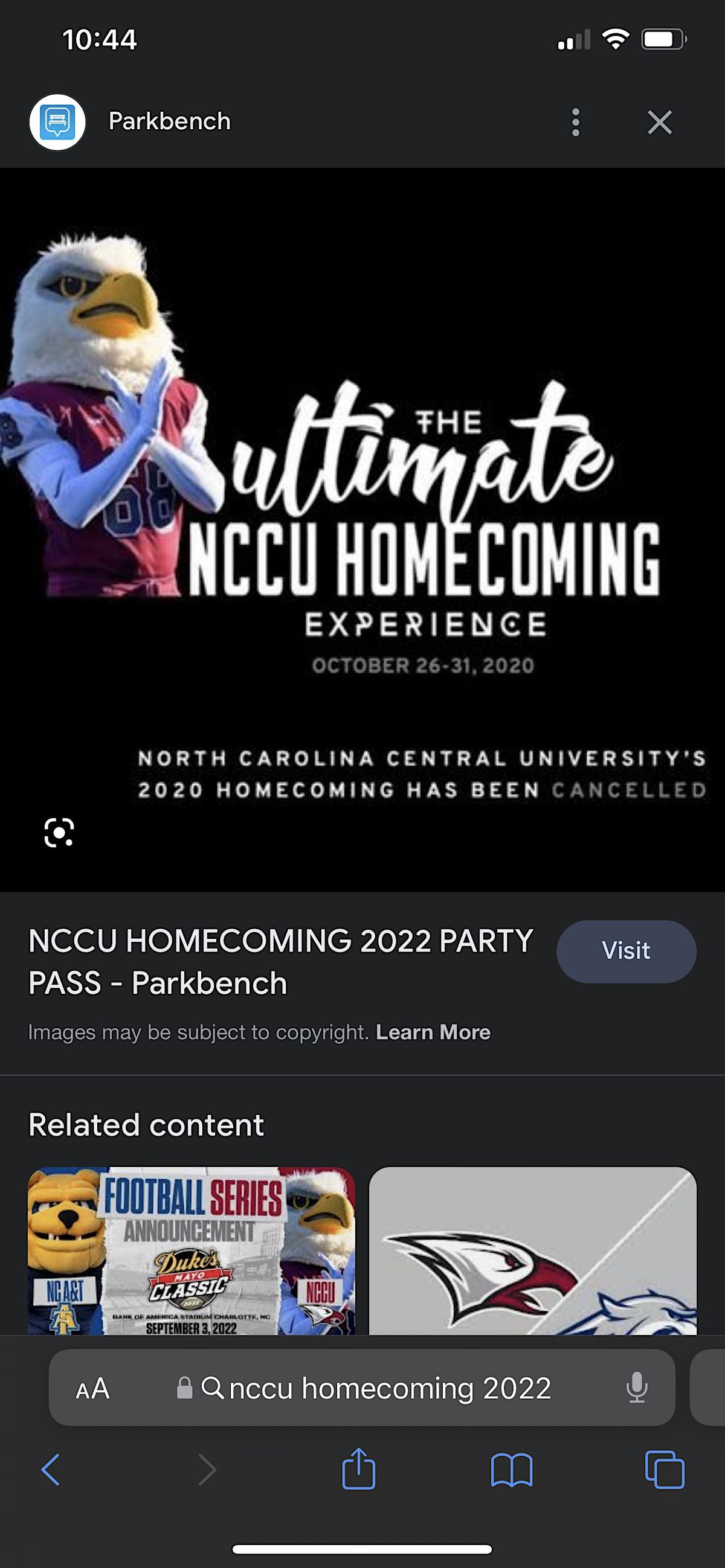 OFFICIAL NCCU PARTY ALL ACCESS PASSES North Carolina Central University, Durham, NC
