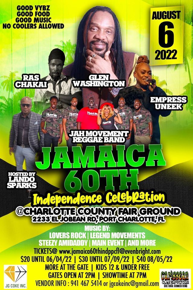 Jamaica 60th Independence Celebration The Charlotte County Fairgrounds Expo Building Port