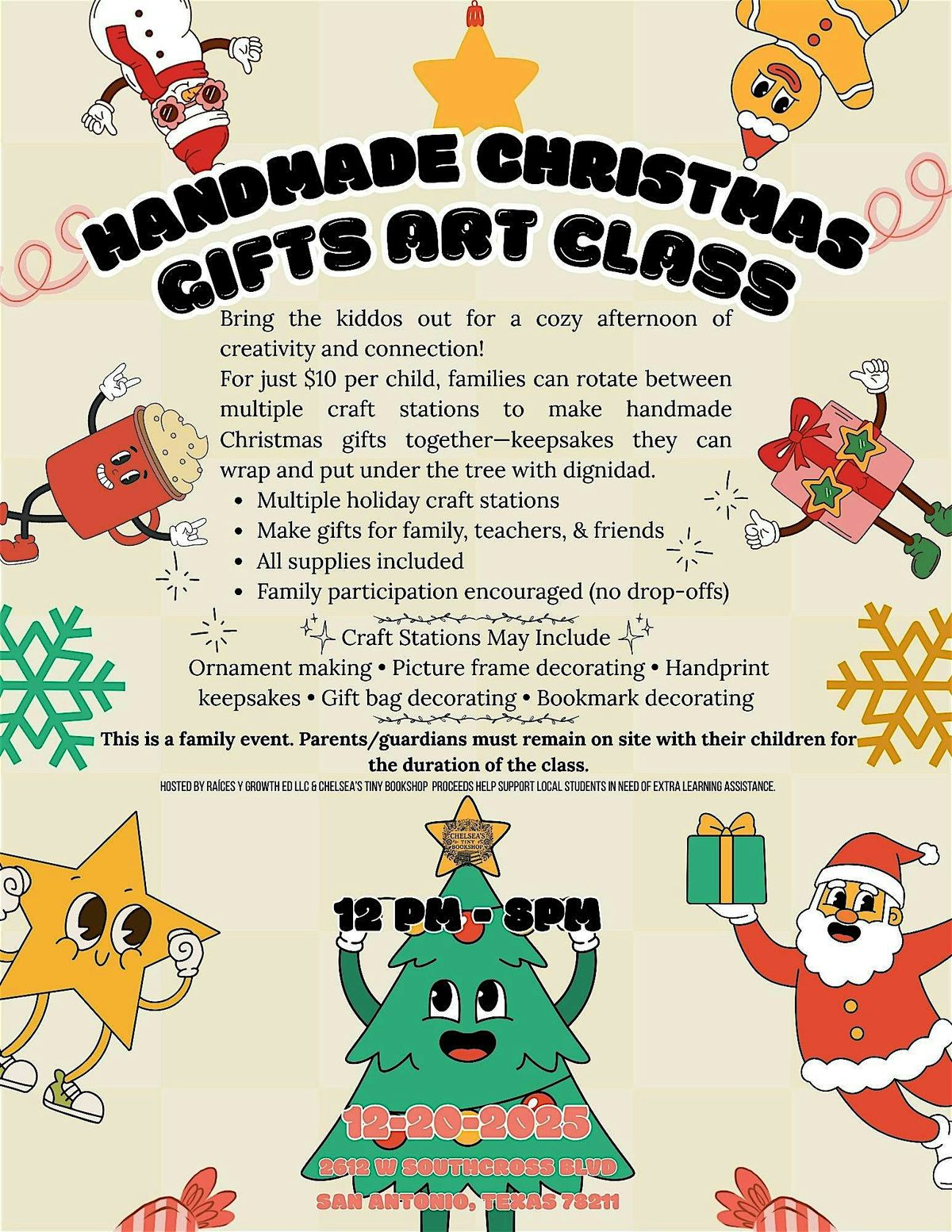 Bestie Vibe Holiday Market \u2013 Handmade Christmas Gifts Art Class