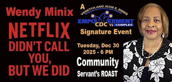 Wendy Minix - Netflix Didn't Call You, But We Did Community Roast