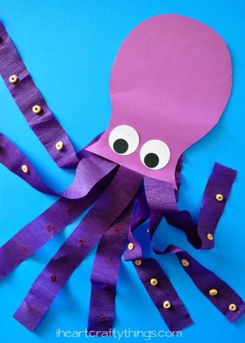 Passive Craft of the Week: Crepe Paper Octopus | North Manchester ...